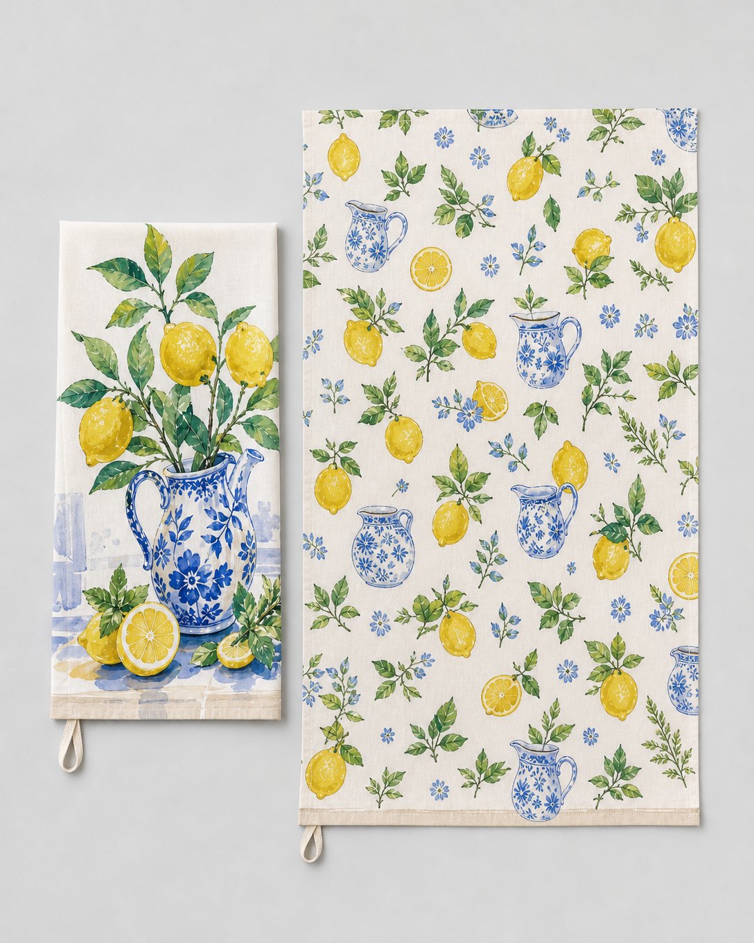 Lemon Jug Tea Towel Set, image 3
