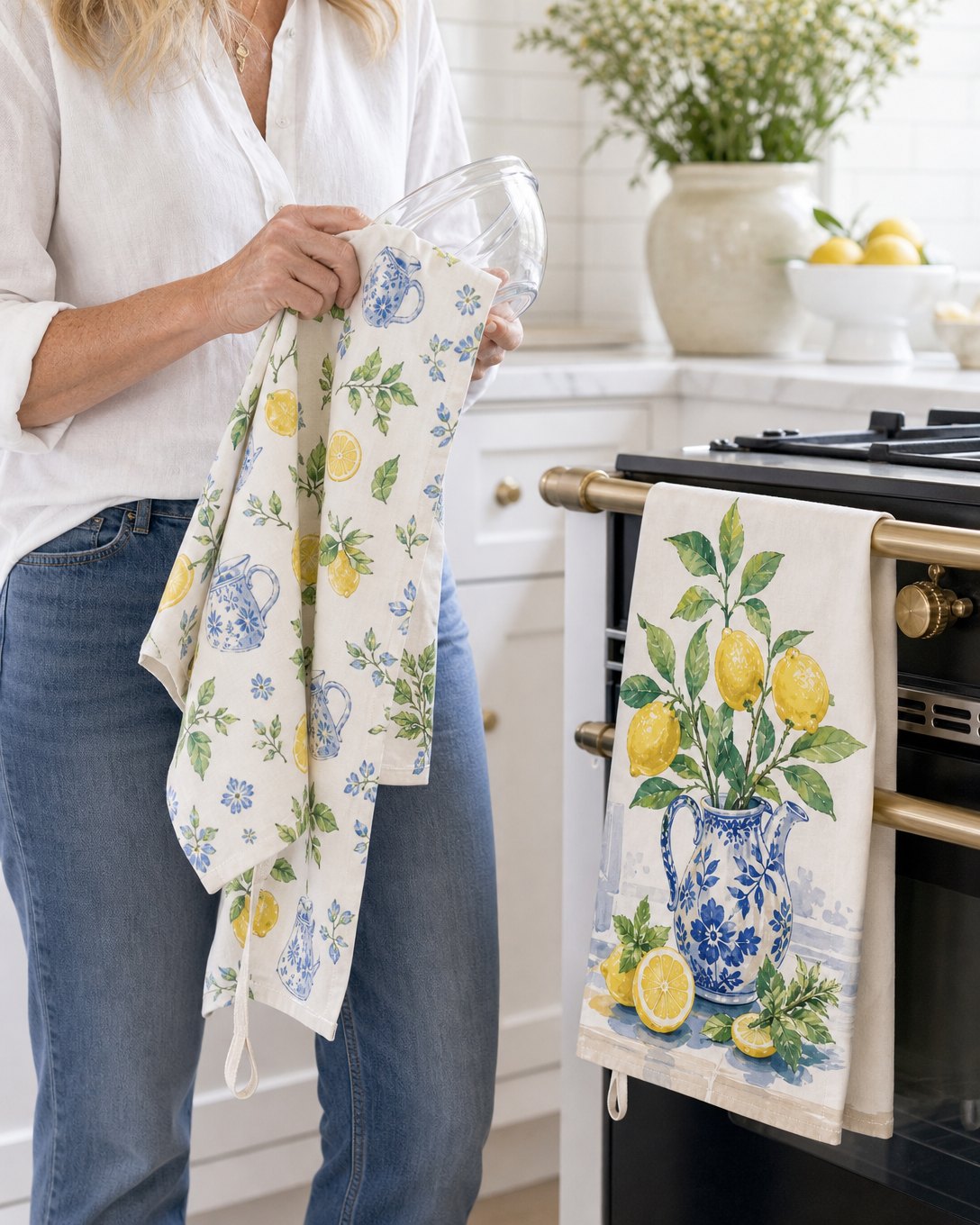Lemon Jug Tea Towel Set, image 5
