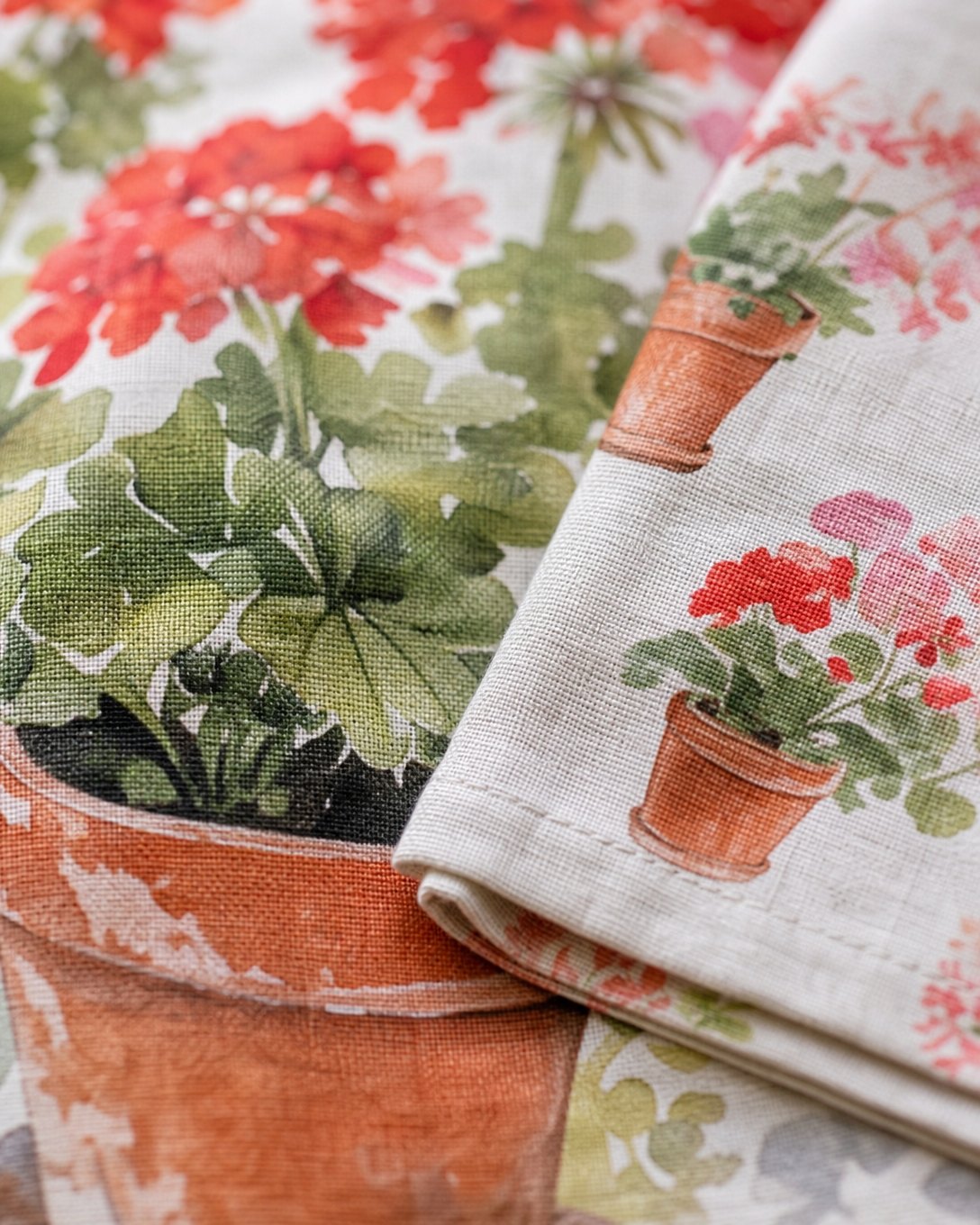 Geranium Sill Tea Towel Set, image 4