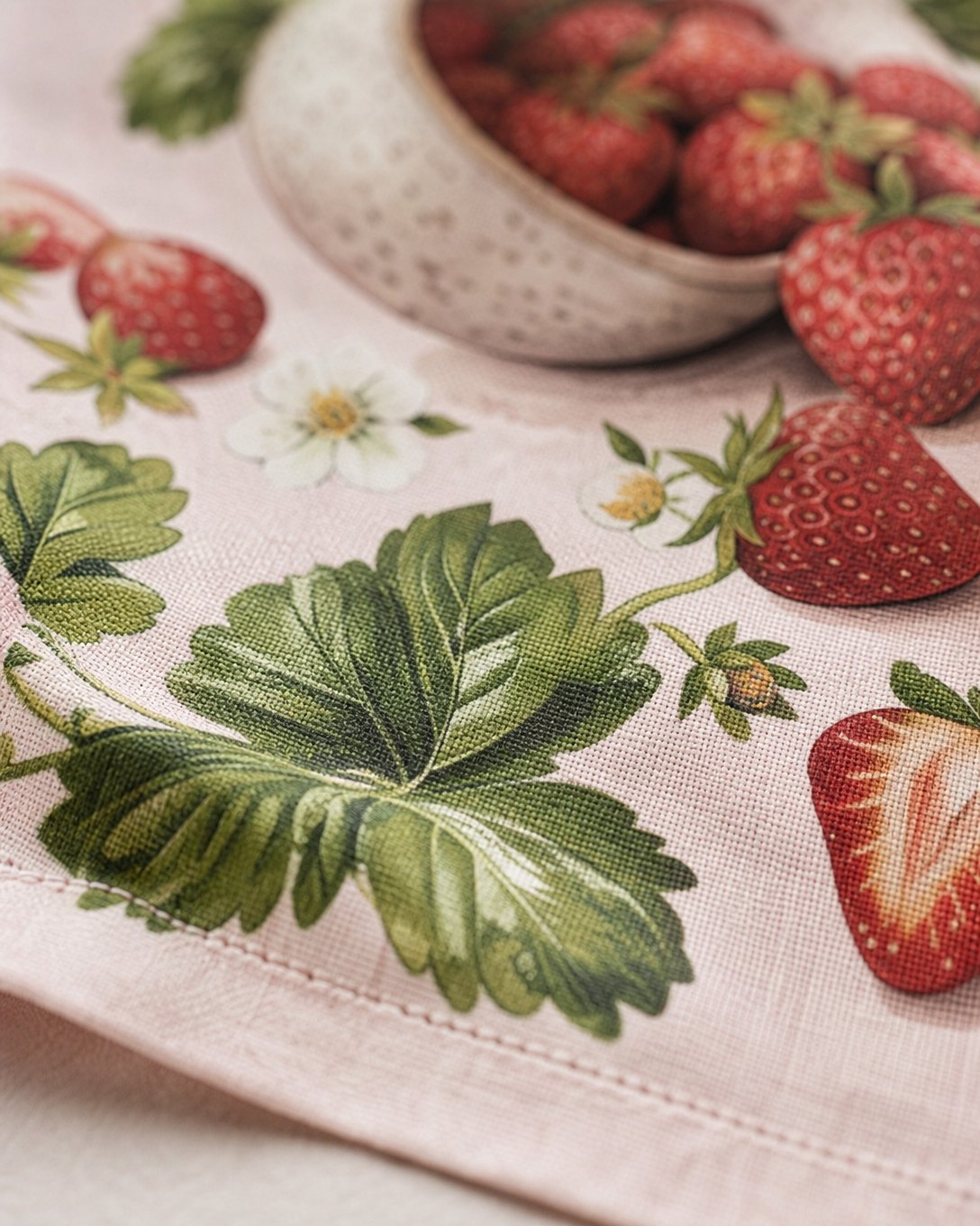 Strawberry Bowl Tea Towel Set, image 4