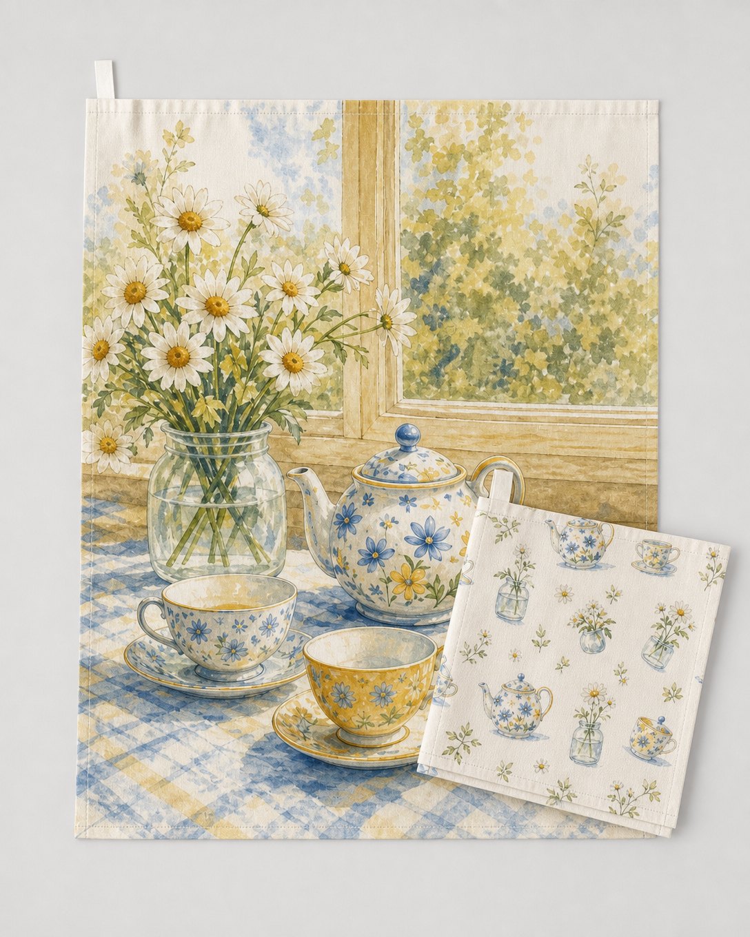 Teatime Daisies Tea Towel Set, image 2