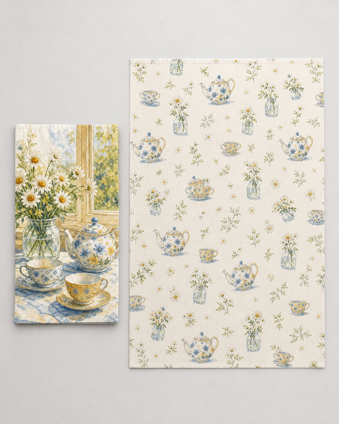 Teatime Daisies Tea Towel Set, image 3