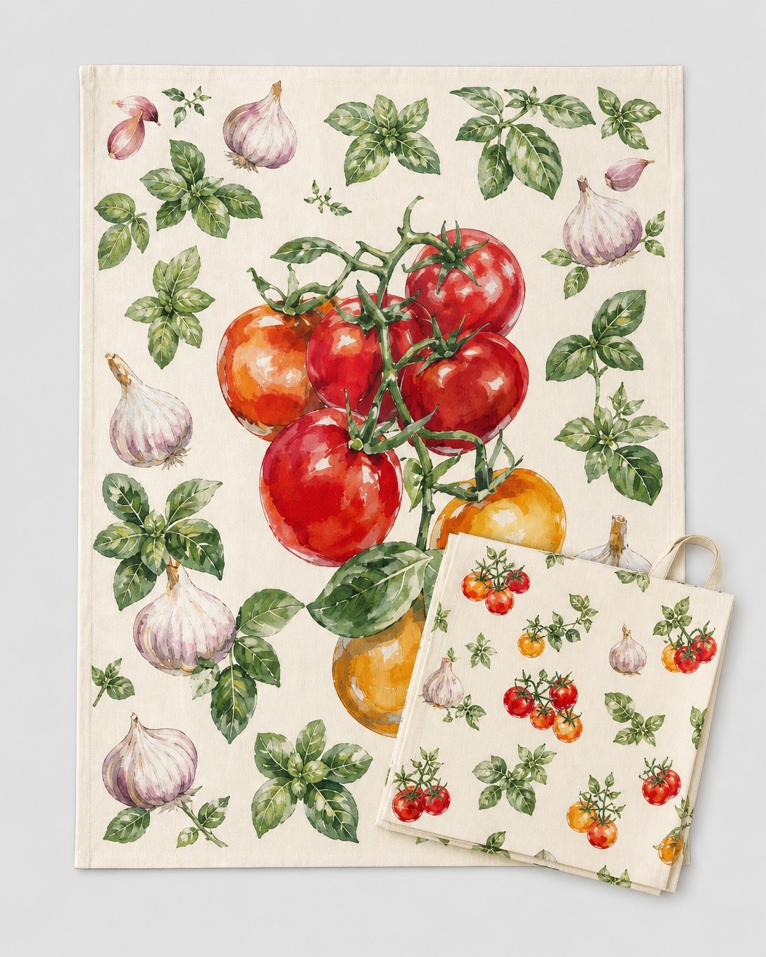 Vine Tomatoes Tea Towel Set, image 2