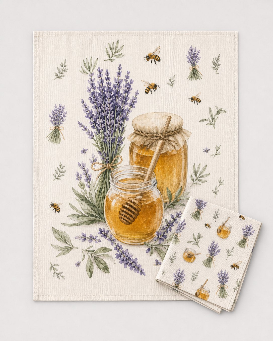 Honey & Lavender Tea Towel Set, image 2