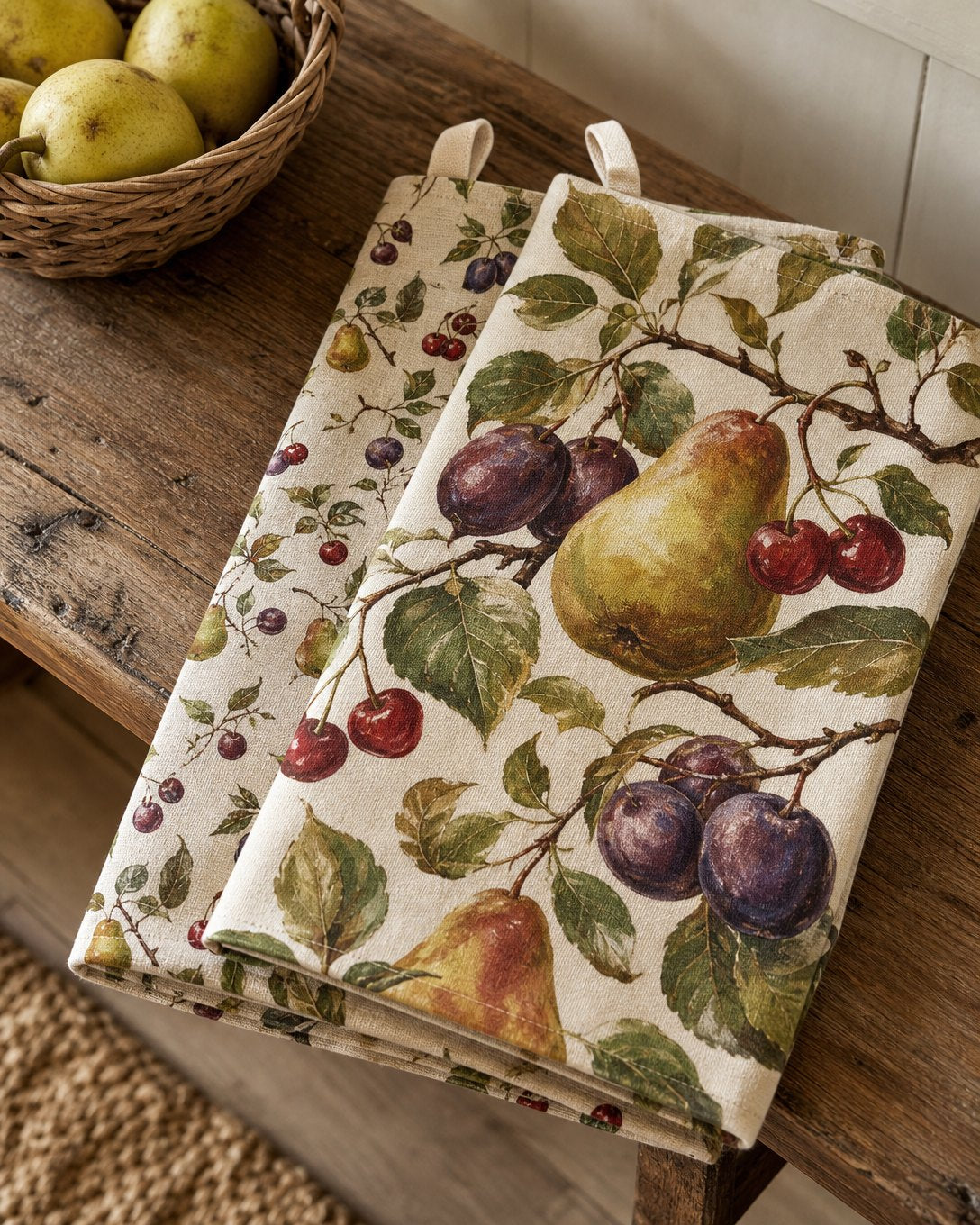 Orchard Pears Tea Towel Set, image 1