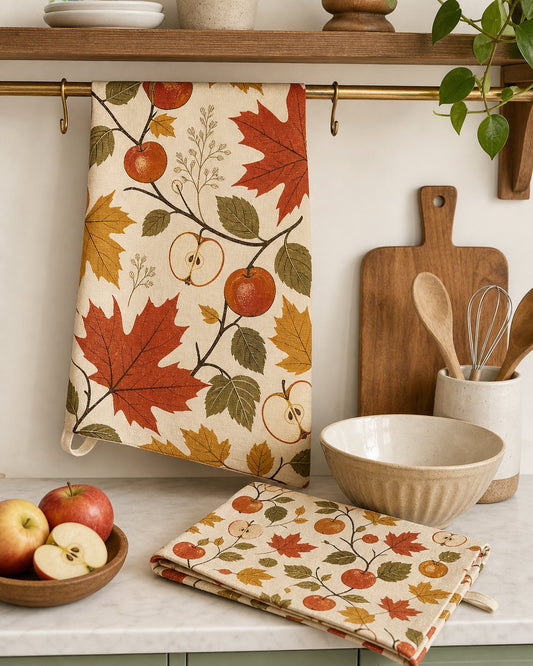 Maple & Apple Tea Towel Set, image 1