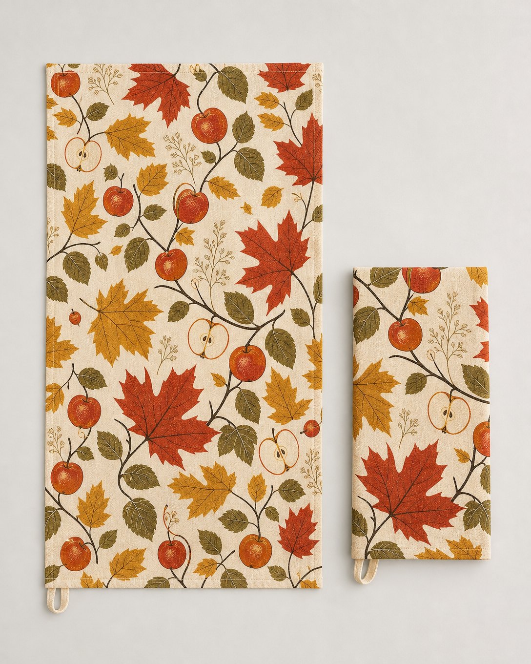 Maple & Apple Tea Towel Set, image 3