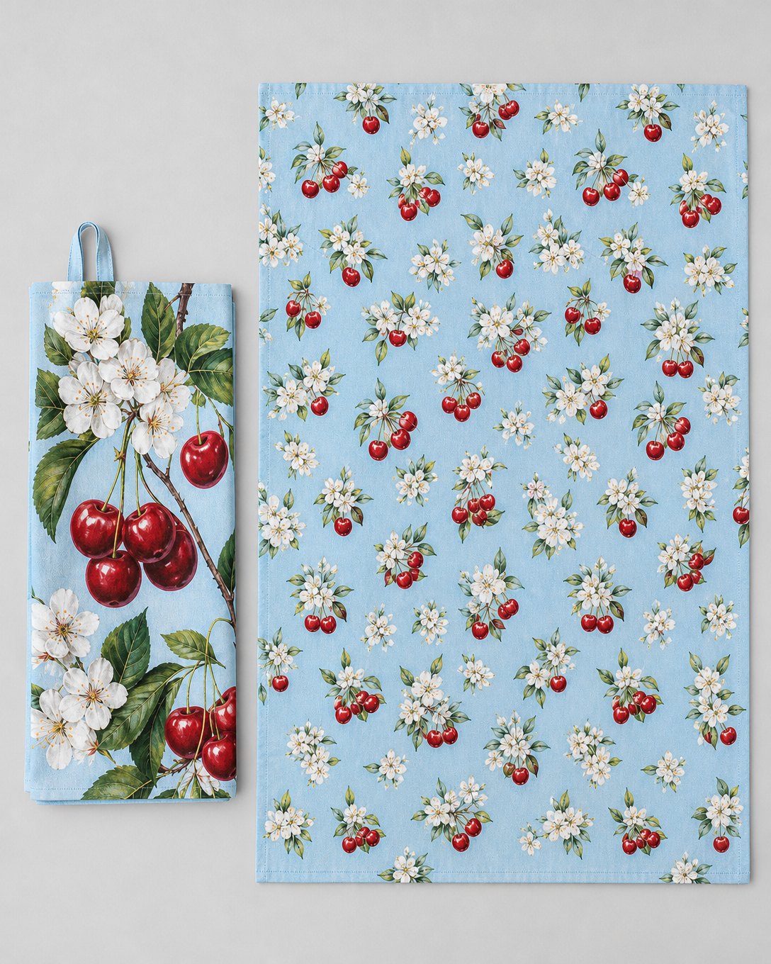 Cherry Branch Tea Towel Set, image 3