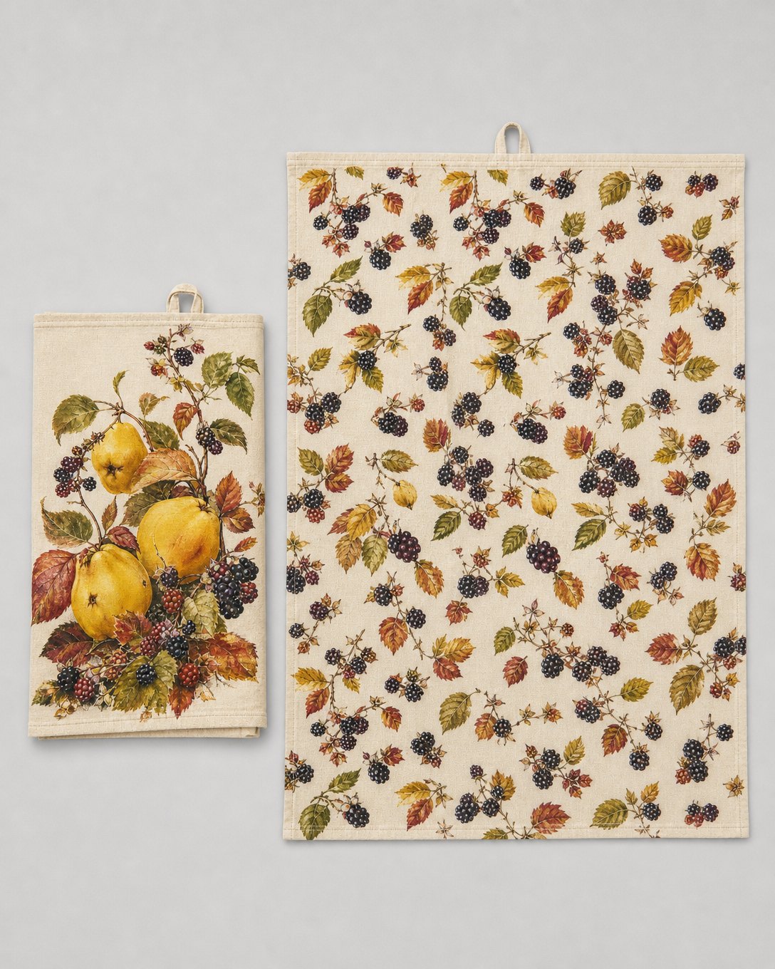 Hedgerow Quince Tea Towel Set, image 3