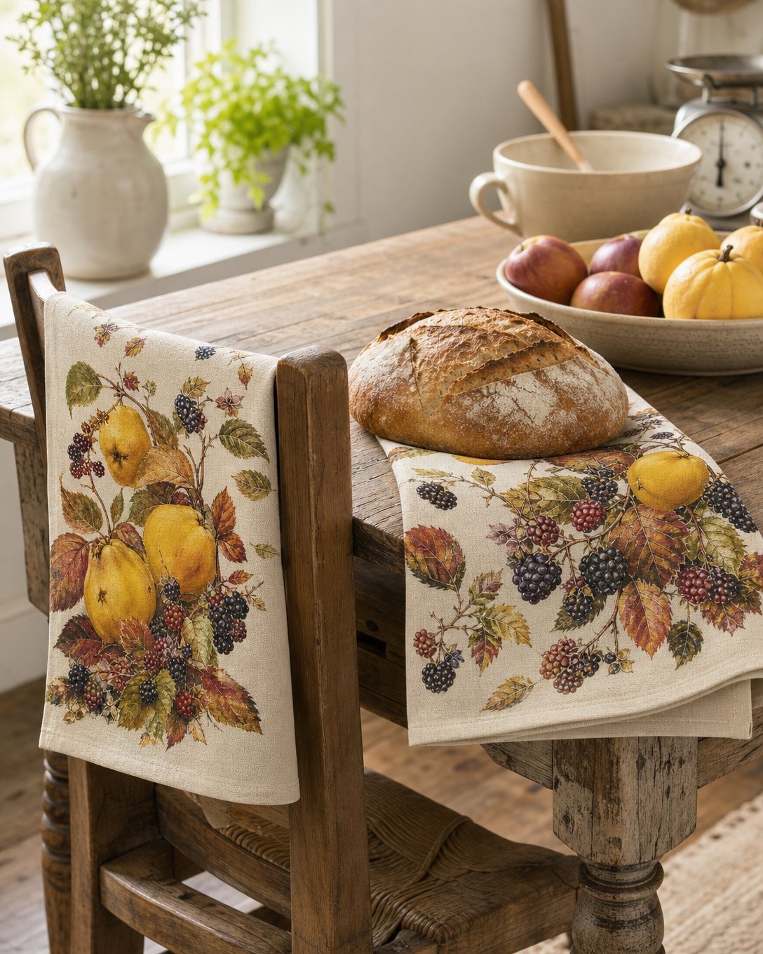 Hedgerow Quince Tea Towel Set, image 5