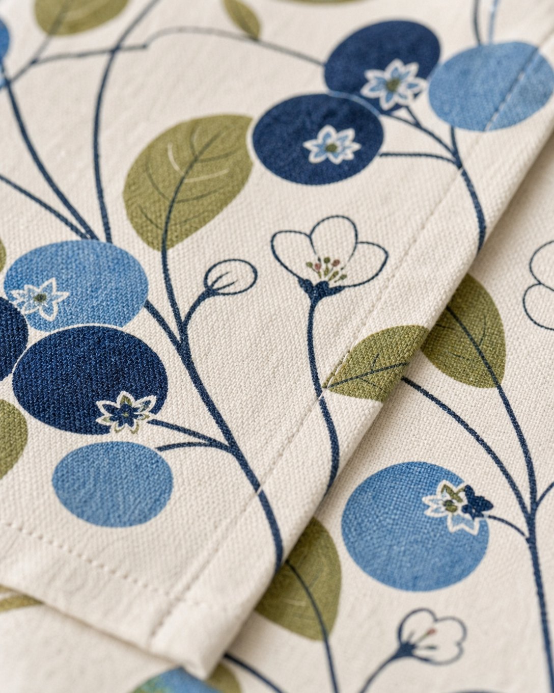 Mid-Century Blueberry Tea Towel Set, image 4