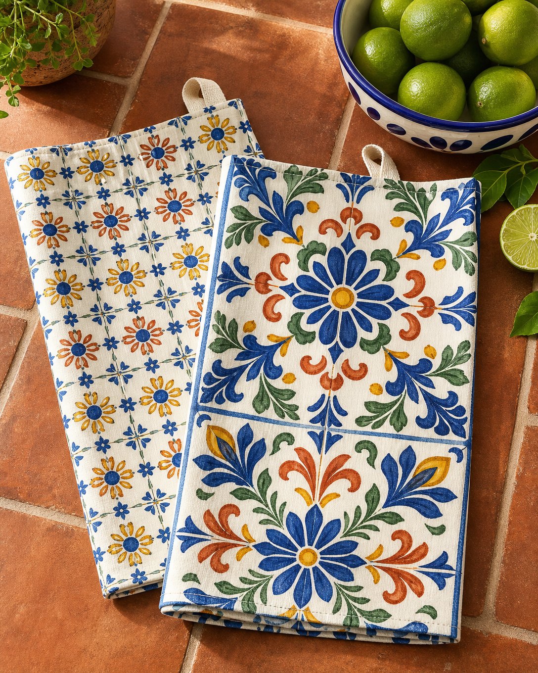 Talavera Sun Tea Towel Set, image 1