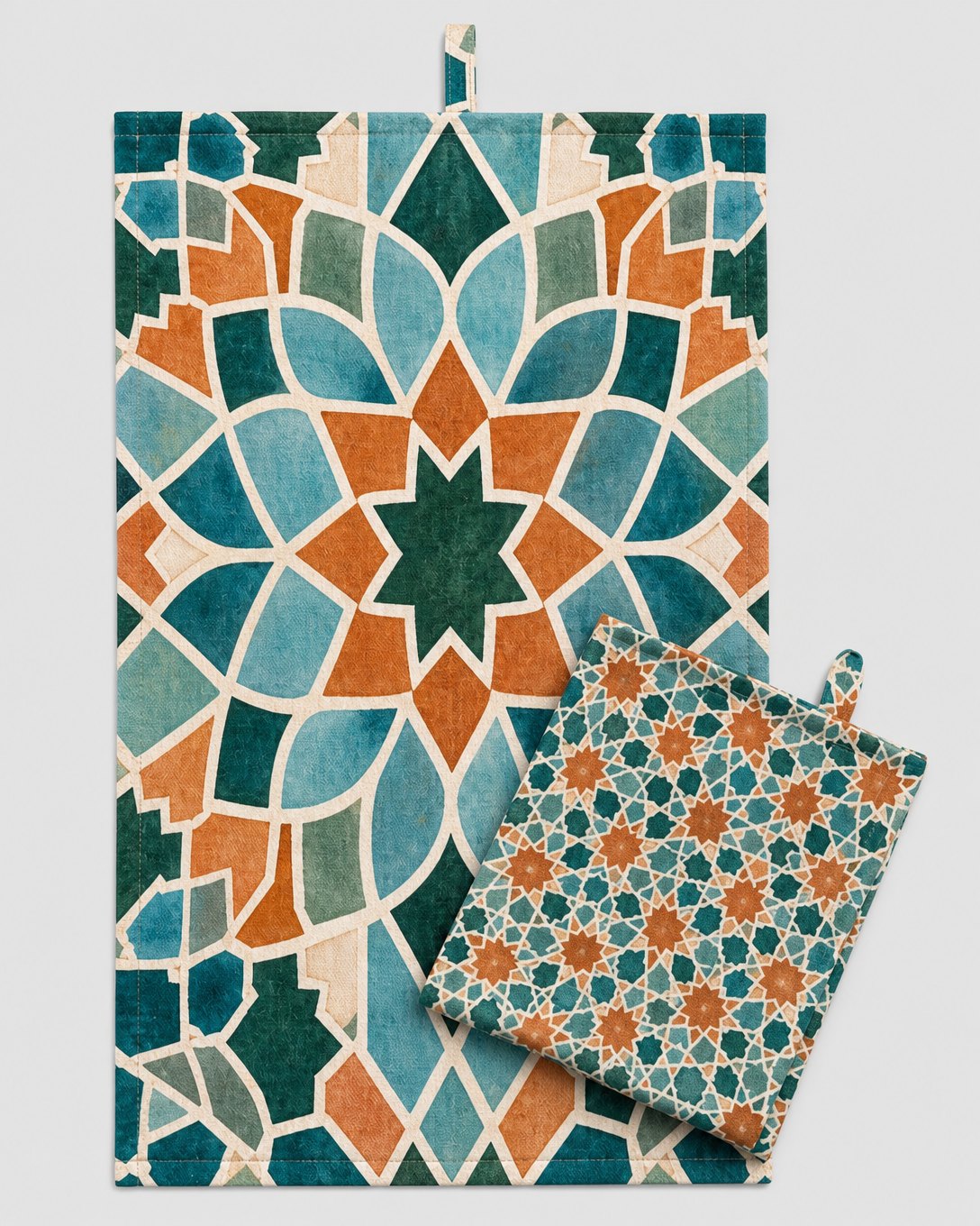Zellige Garden Tea Towel Set, image 2