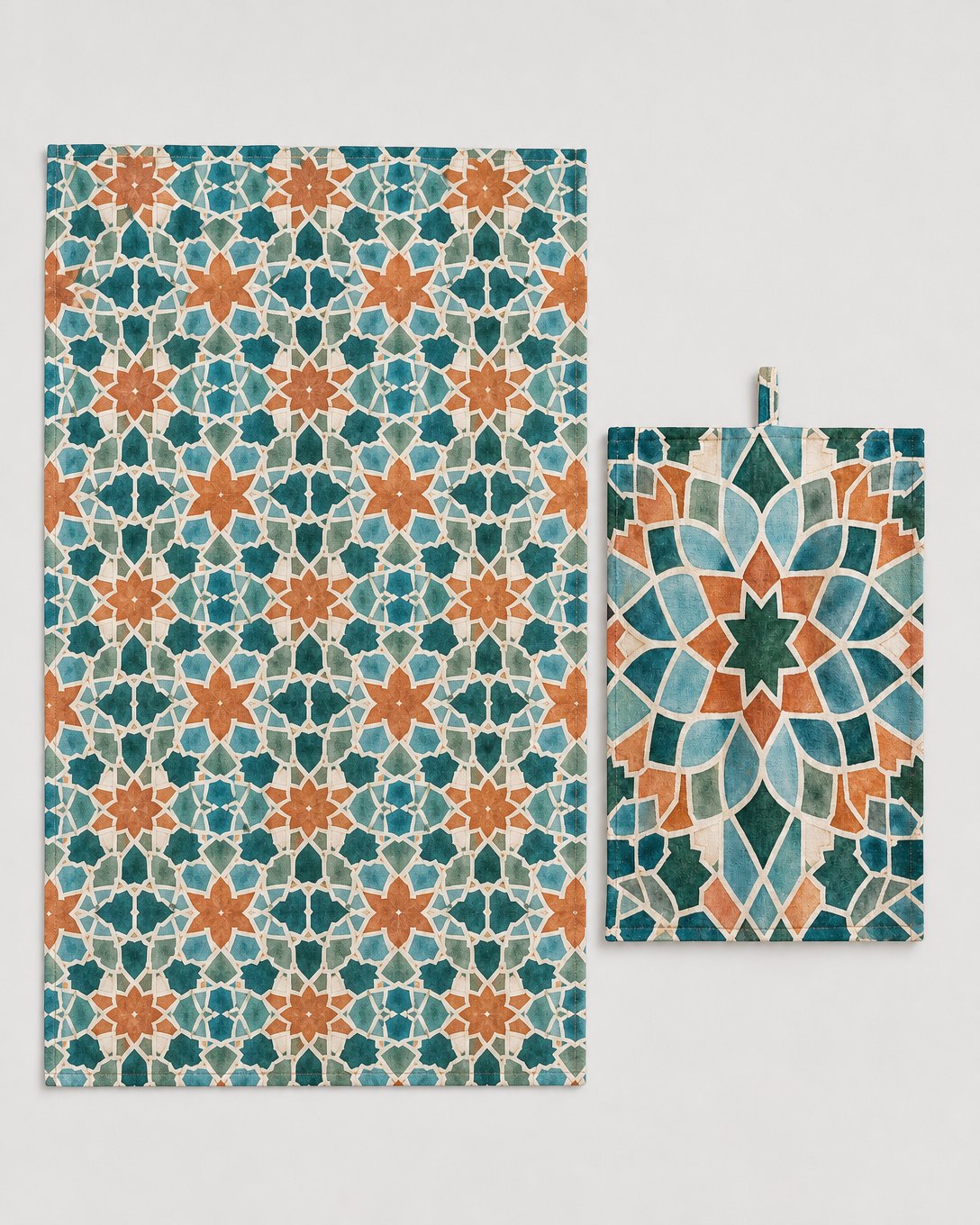 Zellige Garden Tea Towel Set, image 3